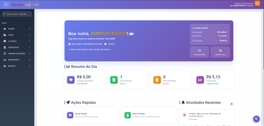 GermanTech WEB Interface